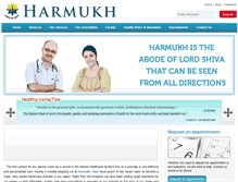 Tablet Screenshot of harmukhclinic.com